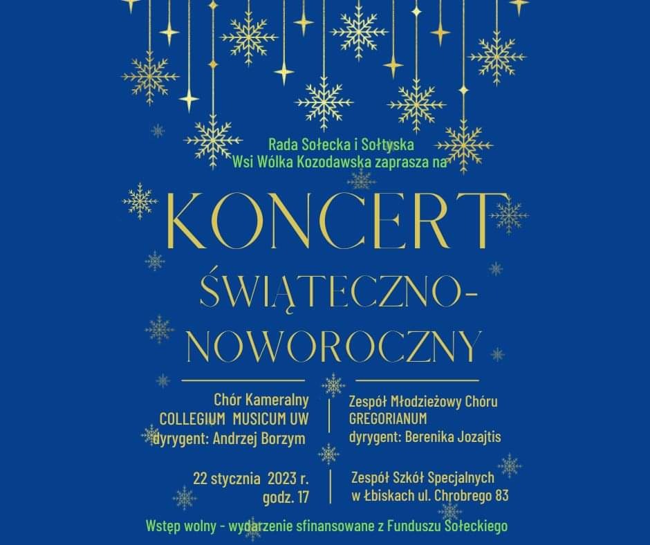 Plakat Koncertu Świąteczno-Noworocznego