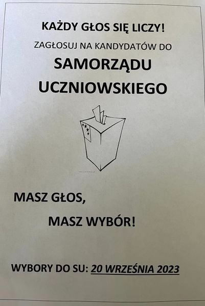 Plakat zachęcający do udziału w wyborach