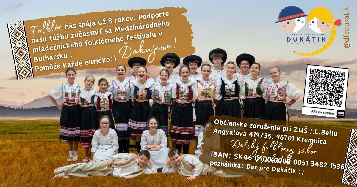 Podporte našich mladých folkloristov z Dukátika - Obrázok 1