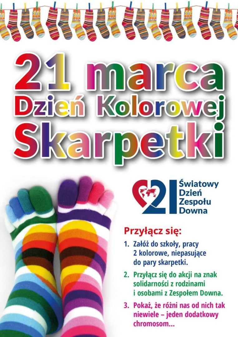 21 marca - Dzień Kolorowej Skarpetki! - Obrazek 1