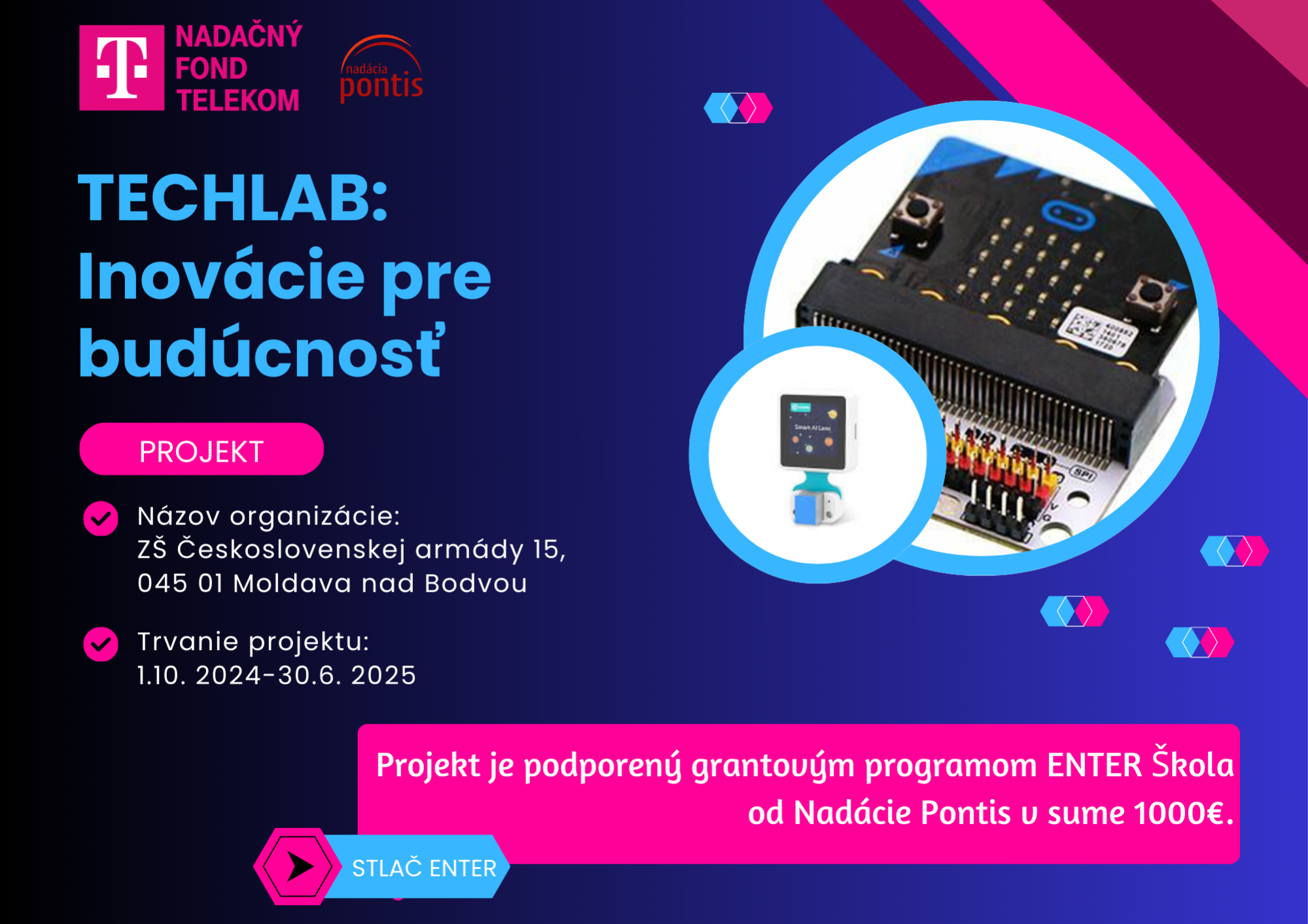 Grantový program ENTER ŠKOLA - Obrázok 1