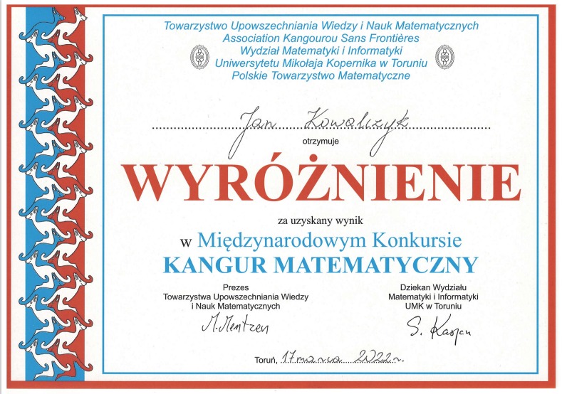 Podsumowanie konkursu "Kangur Matematyczny 2022" - Obrazek 3