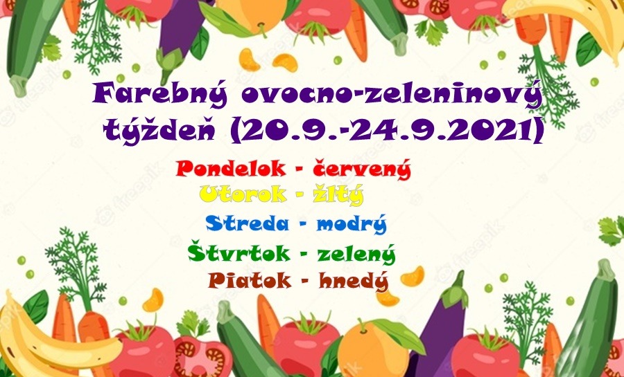 Farebný ovocno - zeleninový týždeň - Obrázok 1