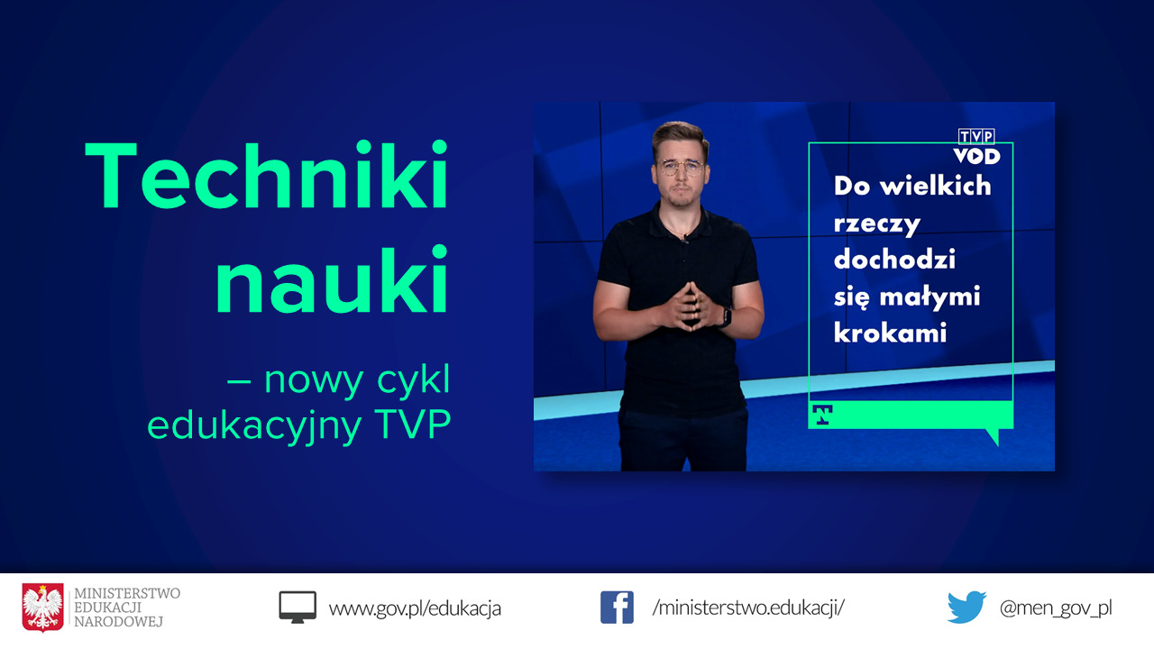 Techniki nauki – nowy cykl edukacyjny TVP VOD - Obrazek 1
