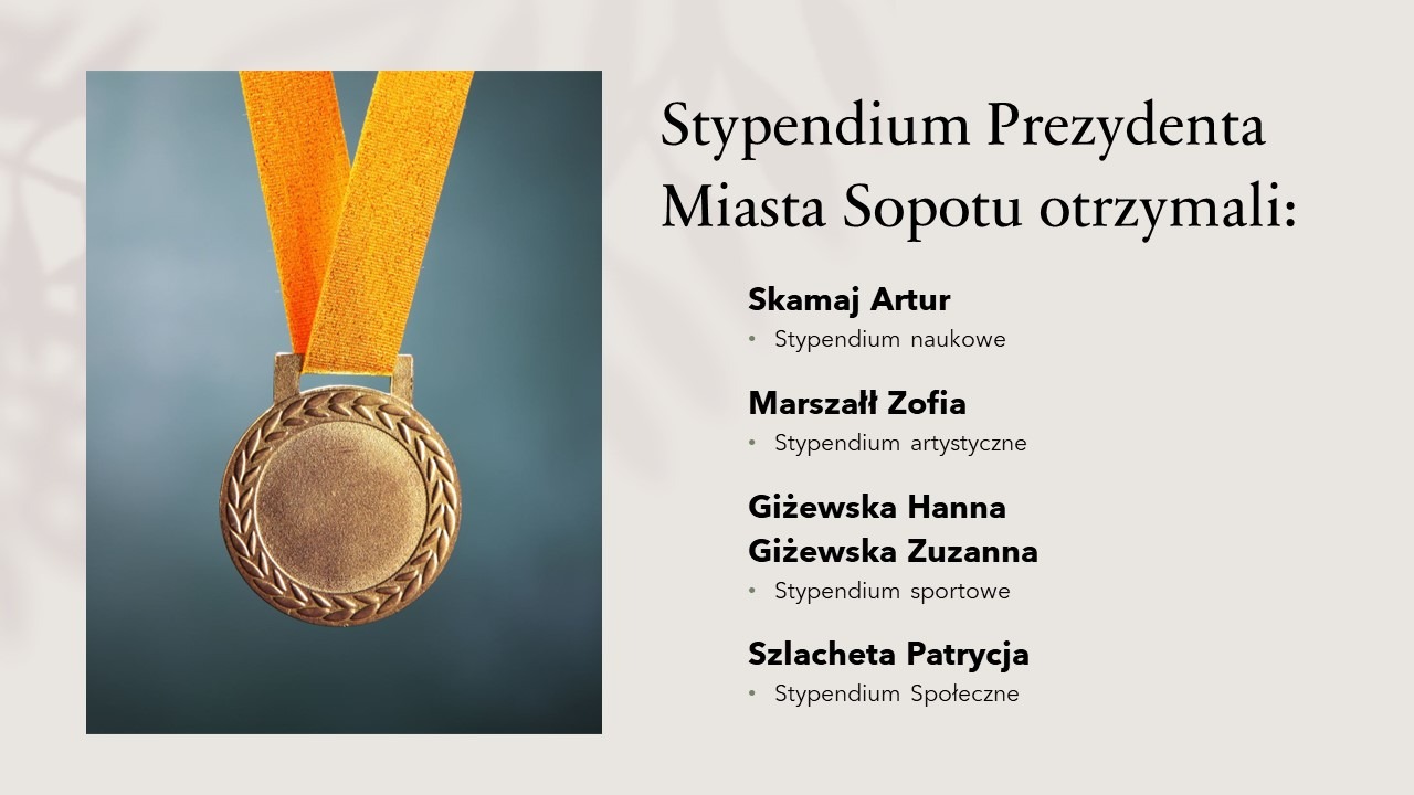 Stypendium Prezydenta Miasta Sopotu - Obrazek 1