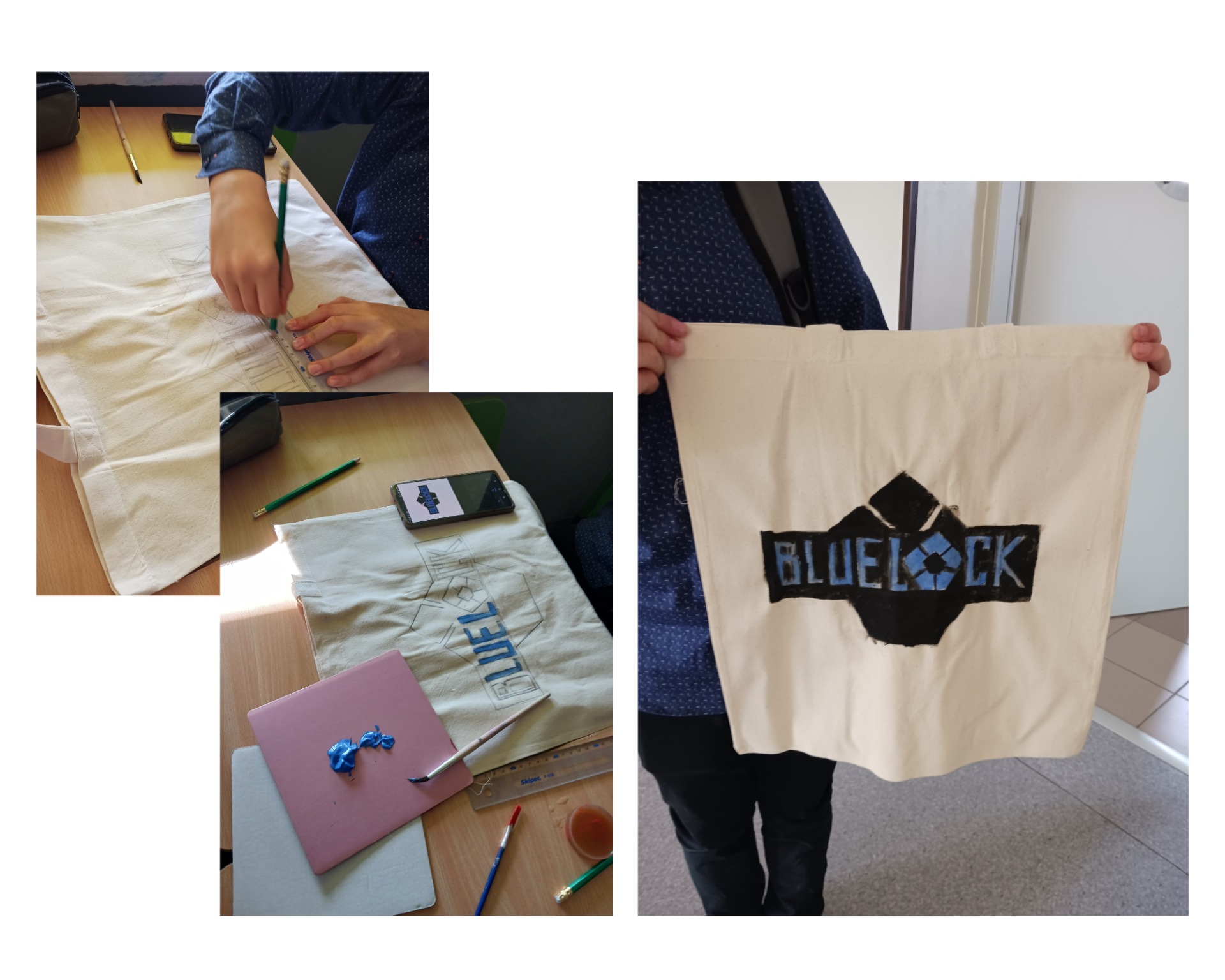 Eko-torby malowane na lekcji plastyki u Pani Iwonki przez Uczniów klasy 6! BRAWO!!! ❤️👏❤️ - Obrazek 3