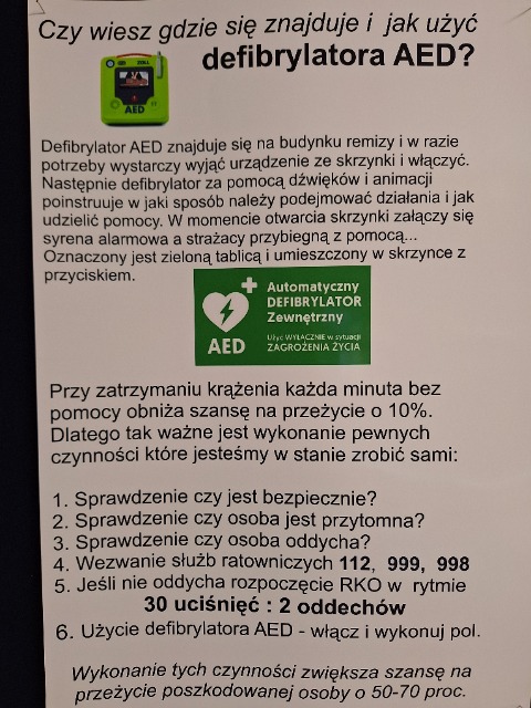 Defibrylator AED w Serpelicach