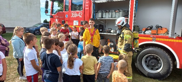 Odwiedziny strażaków z OSP w Grochowach. - Obrazek 6