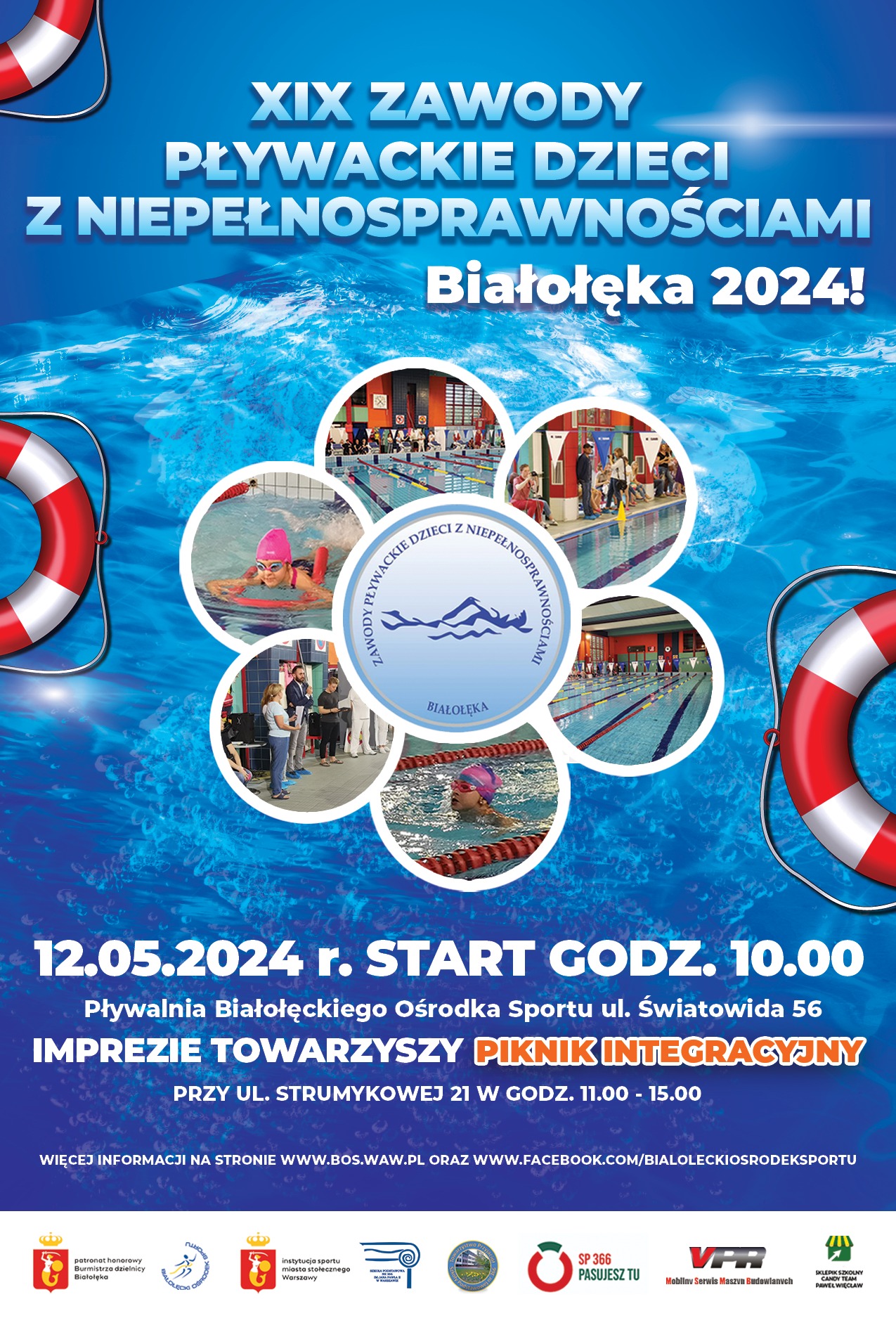 Zawody Pływackie Dzieci z Niepełnosprawnościami - Białołęka 2024 - Obrazek 1